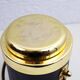 Vintage leather and brass ice bucket