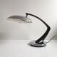 Mid century black and chrome 'Boomerang' lamp from Fase, Madrid, c.1960
