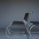 x4 Cantilever MR 10 chairs in the manner of Ludwig Mies van der Rohe.