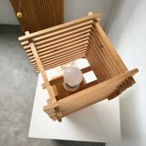 Constructivist wooden table lamp