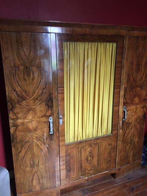Wardrobe 3 doors bookcase