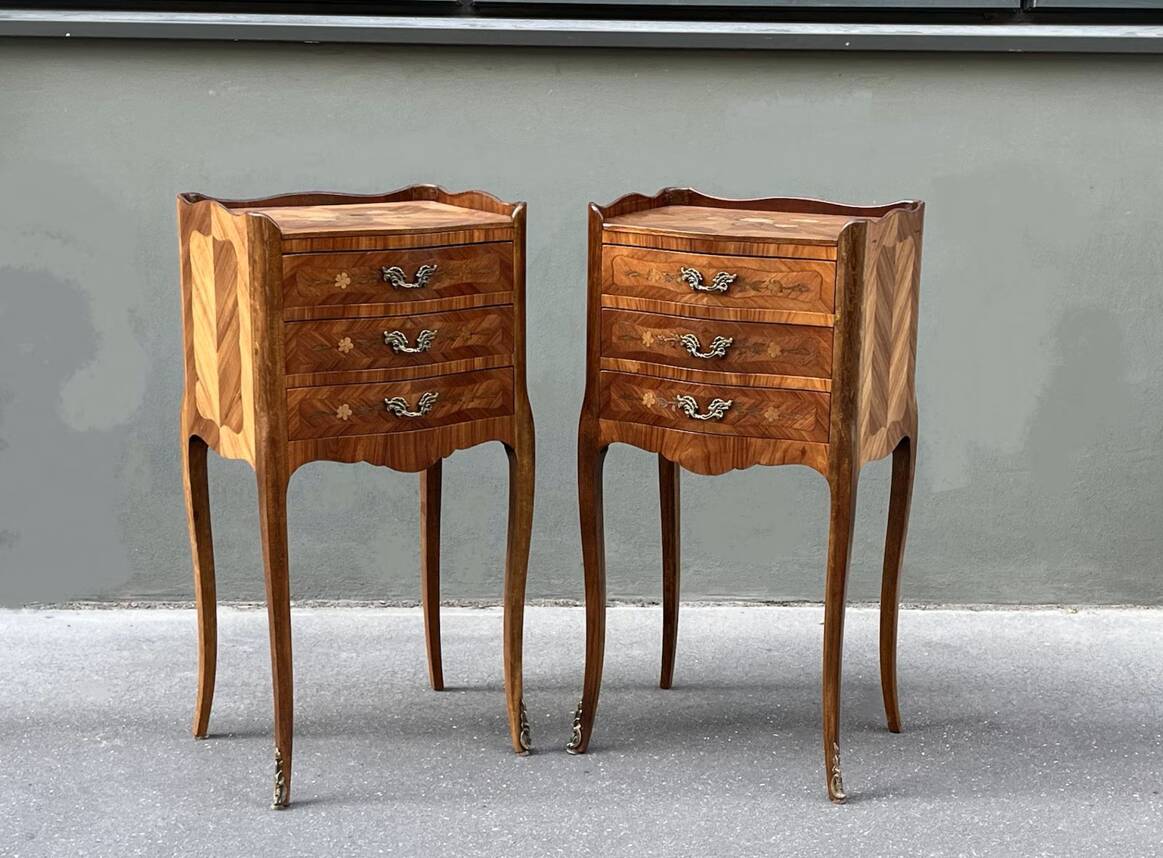 Pair of Louis XV style bedside tables