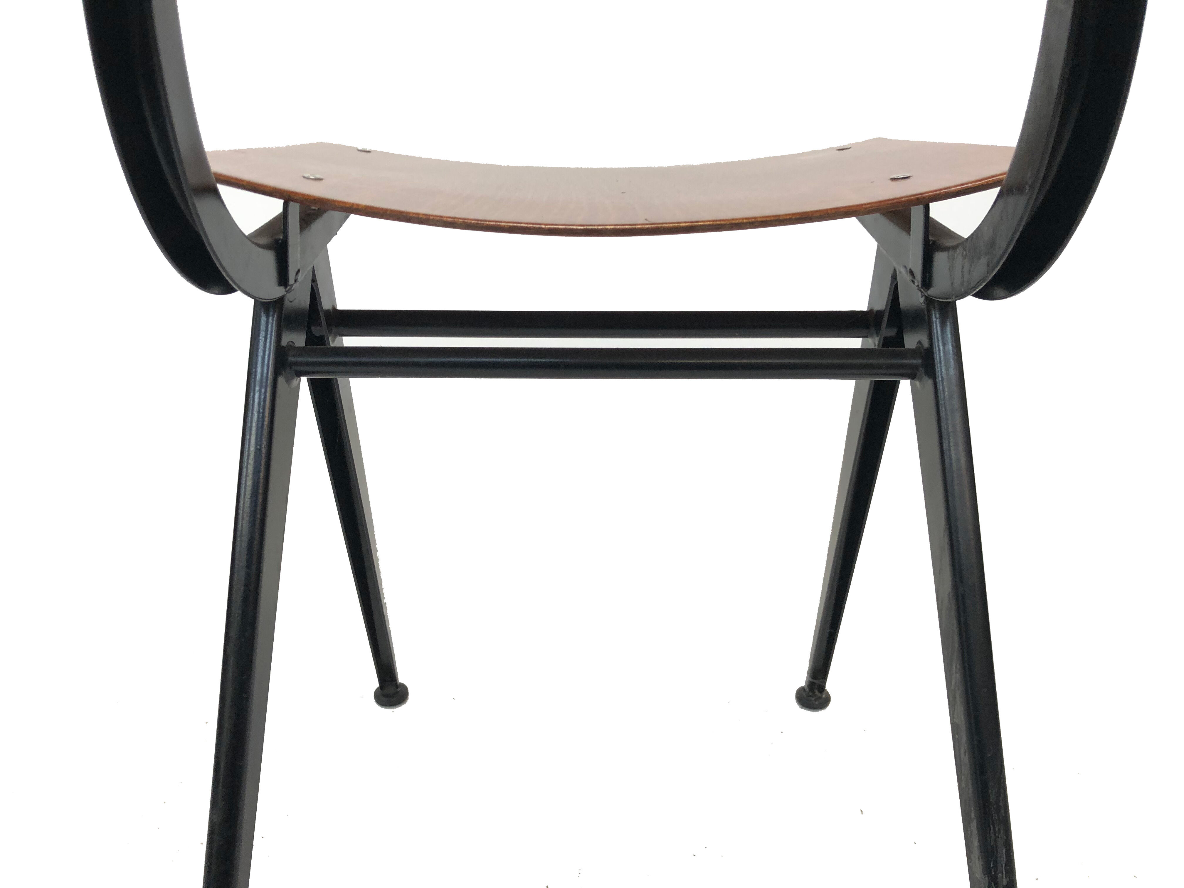 Eromes Marko vintage compass school chair