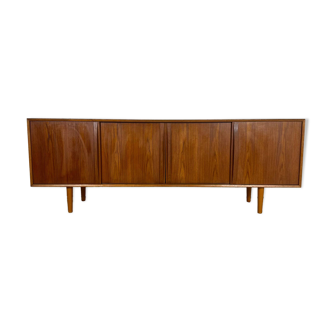 Vintage teak sideboard with sliding doors – Mid-century modern design, 1960s