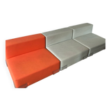 3 modular Plastics armchairs by Piero Lissoni for Kartell, 1970