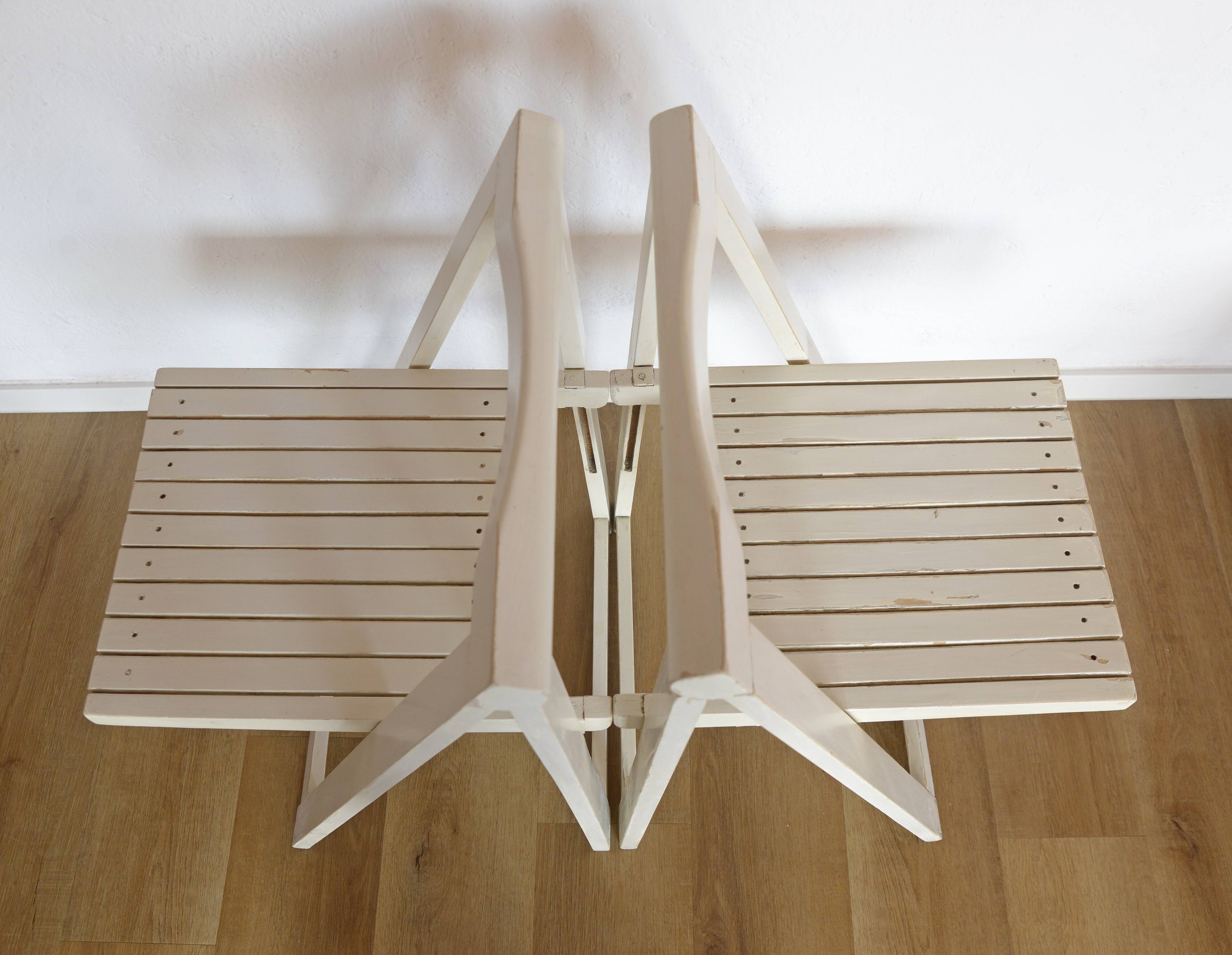 Set of 2 Trieste Folding Chairs Vintage from 1960's