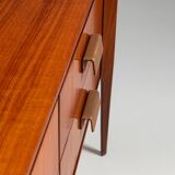 Italian sideboard or chest of drawers in teak Italy 1960