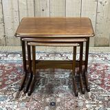 Suite of teak nesting tables from the 70s