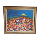 Huile sur toile signée des années 70