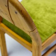 The Modern Scandinavian Oregon Pine Mid-Modern Dining Set - 4 Accent Chairs and 2 Armchairs