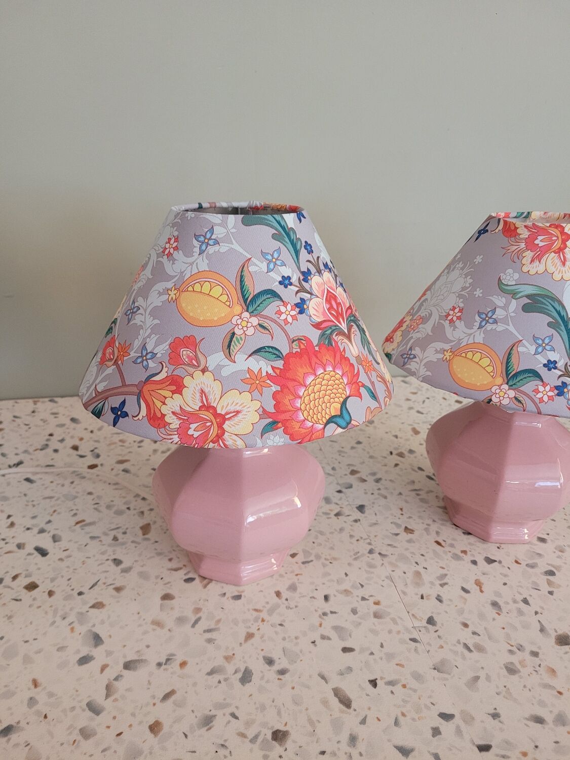 Vintage bedside lamps