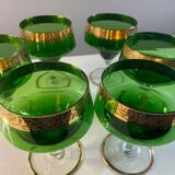 6 verres vintage venitien