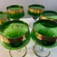 6 vintage Venetian glasses