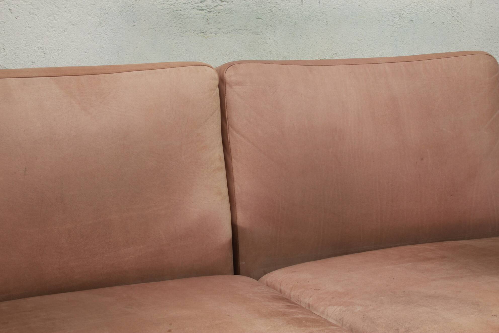 1960s sofa 2-Seater leather, Dieter Rams, Serie 620