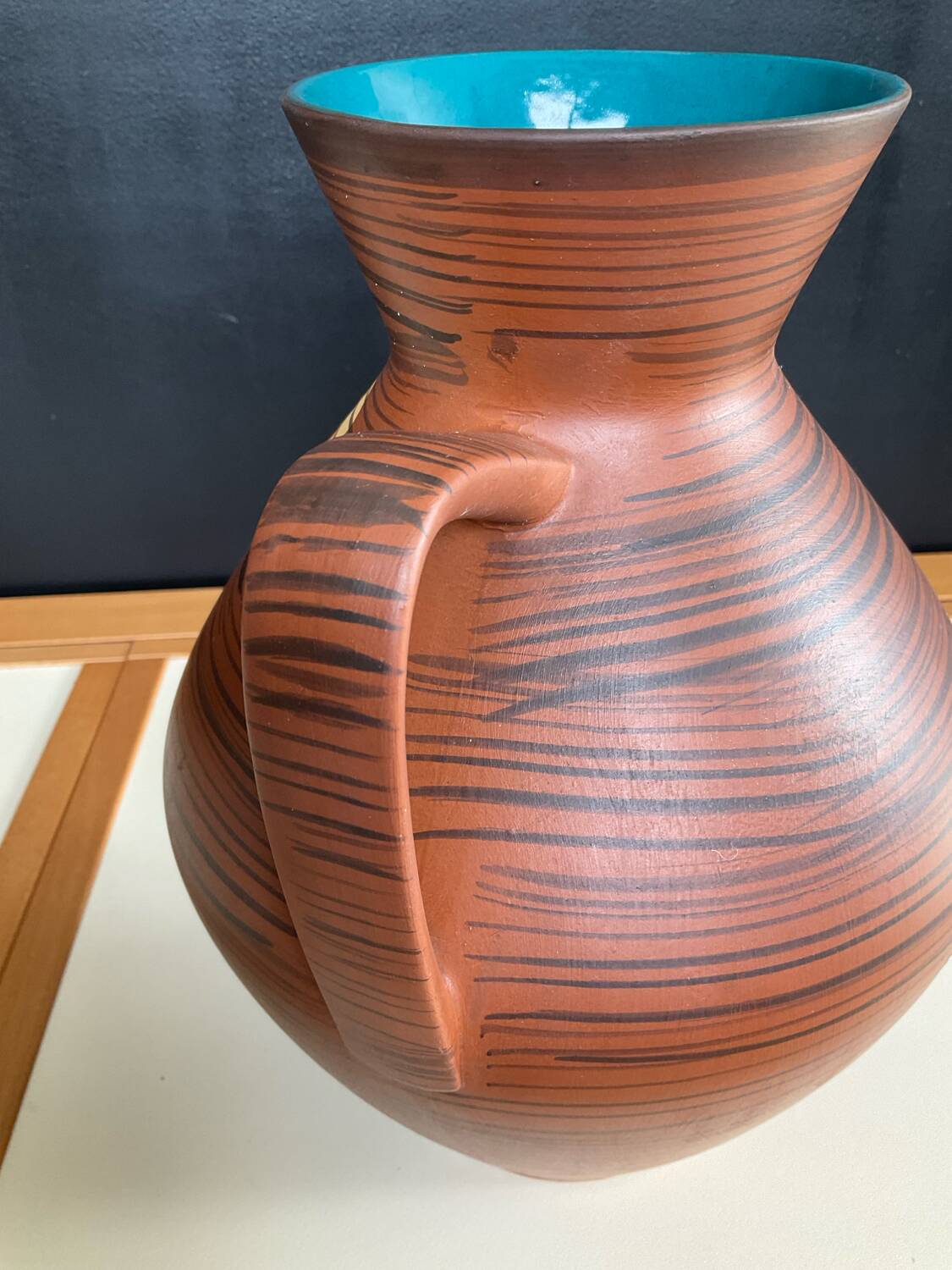 Vintage ceramic vase West Germany 1970s