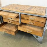Vintage Grey Industrial Chest of Drawers, 1960s