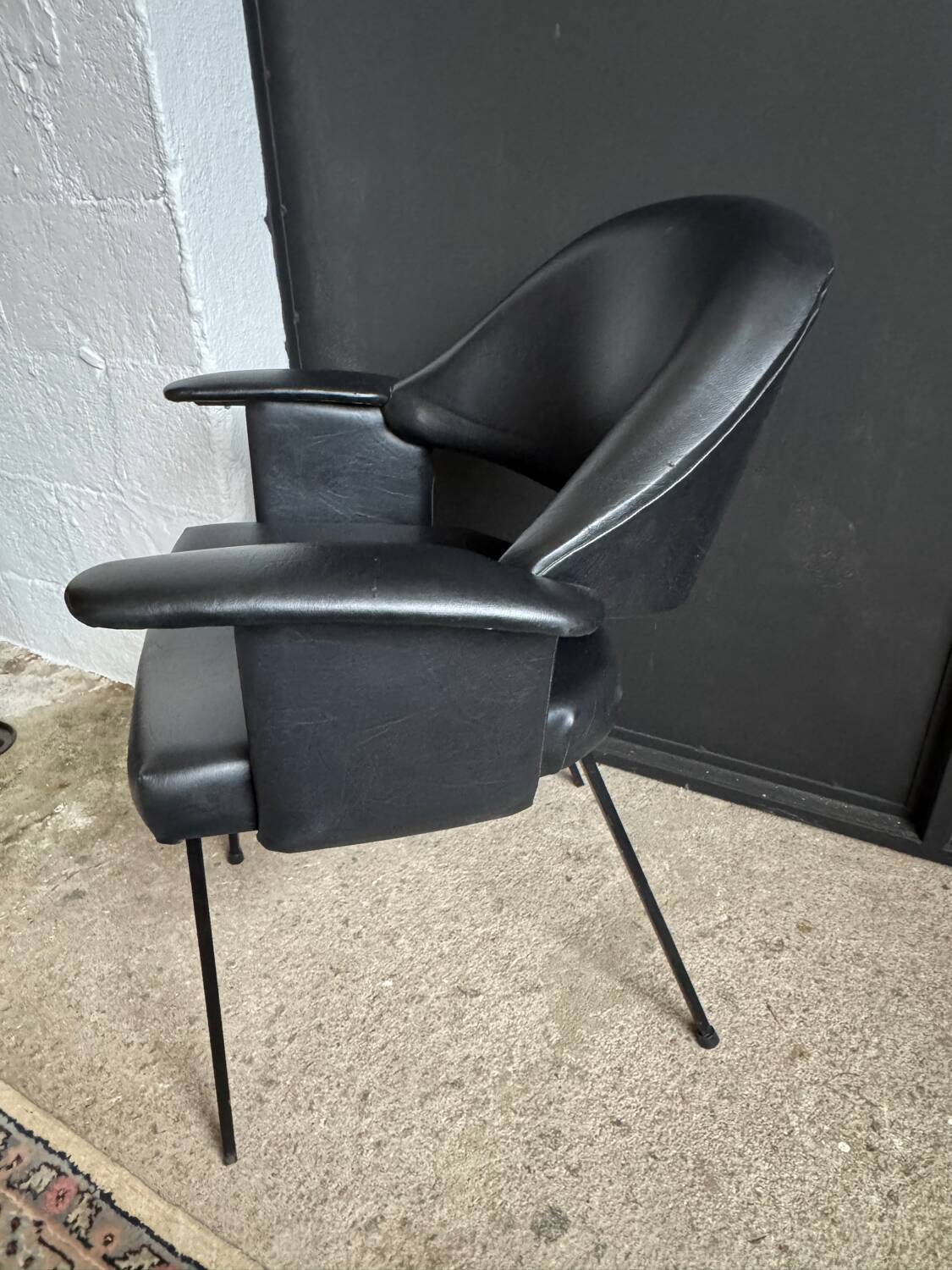 Black armchair from the 1950s