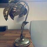 Lamp leaves gilded brass