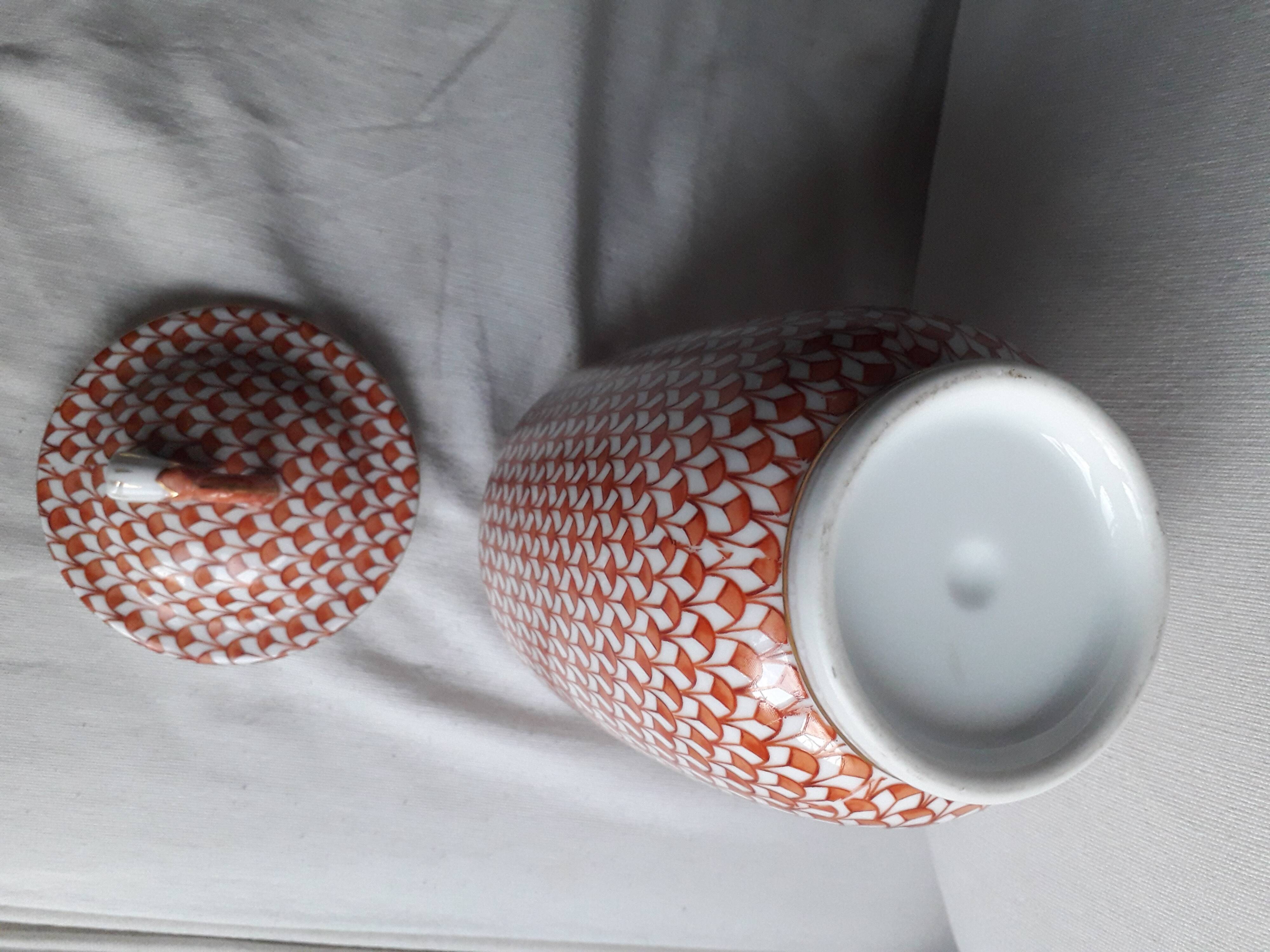 Vintage ceramic with geometric decor