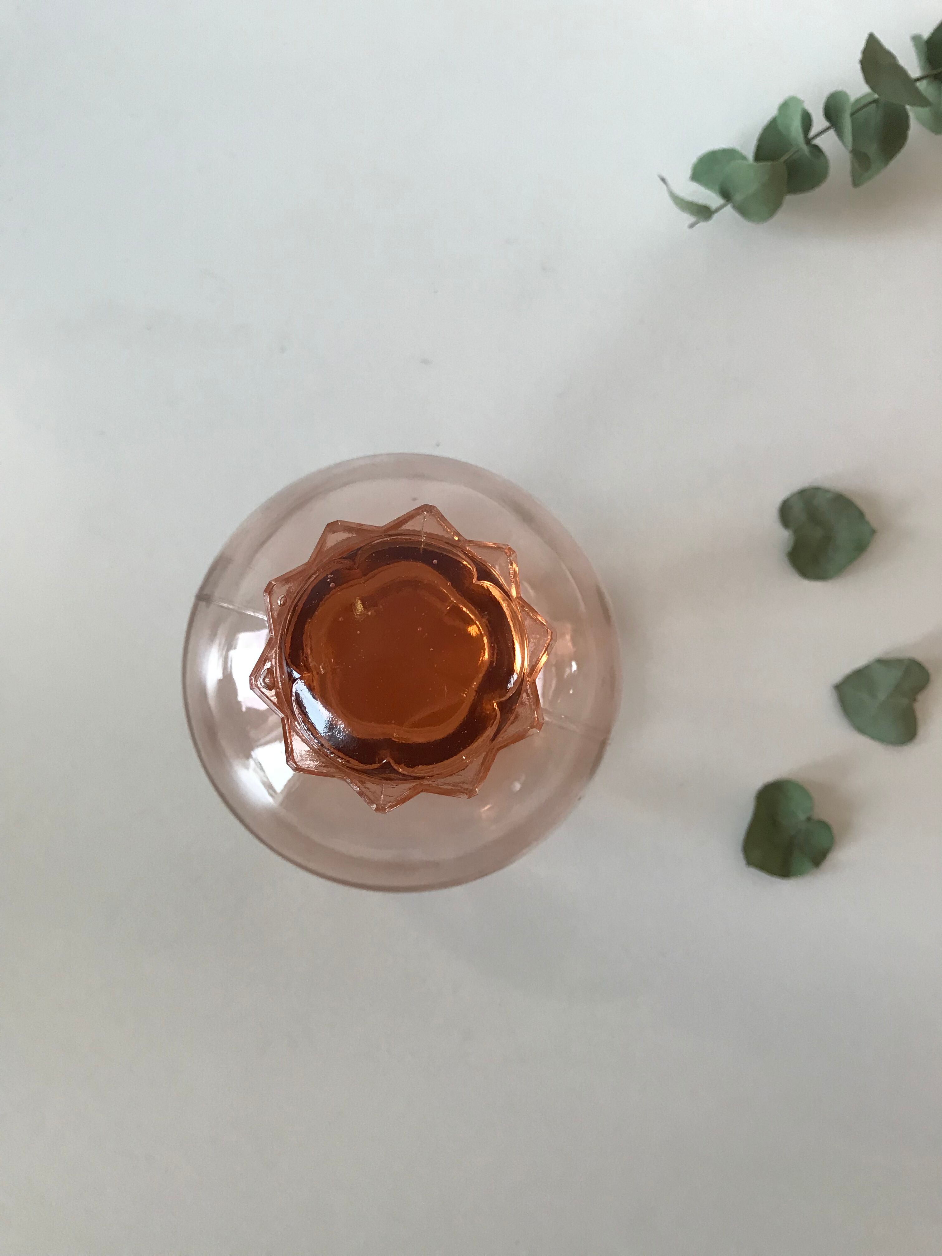 Glass carafe pink