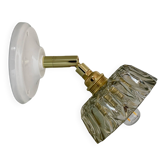 Vintage smoked glass lampshade - tableware collection