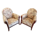 Paire de fauteuils art déco
