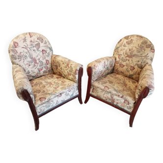 Pair of art deco armchairs