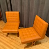 A pair of armchairs by ludvik volak, drevopodnik holesov, czechoslovakia, 1960s