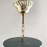 Vintage pendant lamp with tassels and bells