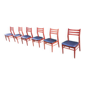 Set of 6 Scandinavian design chairs