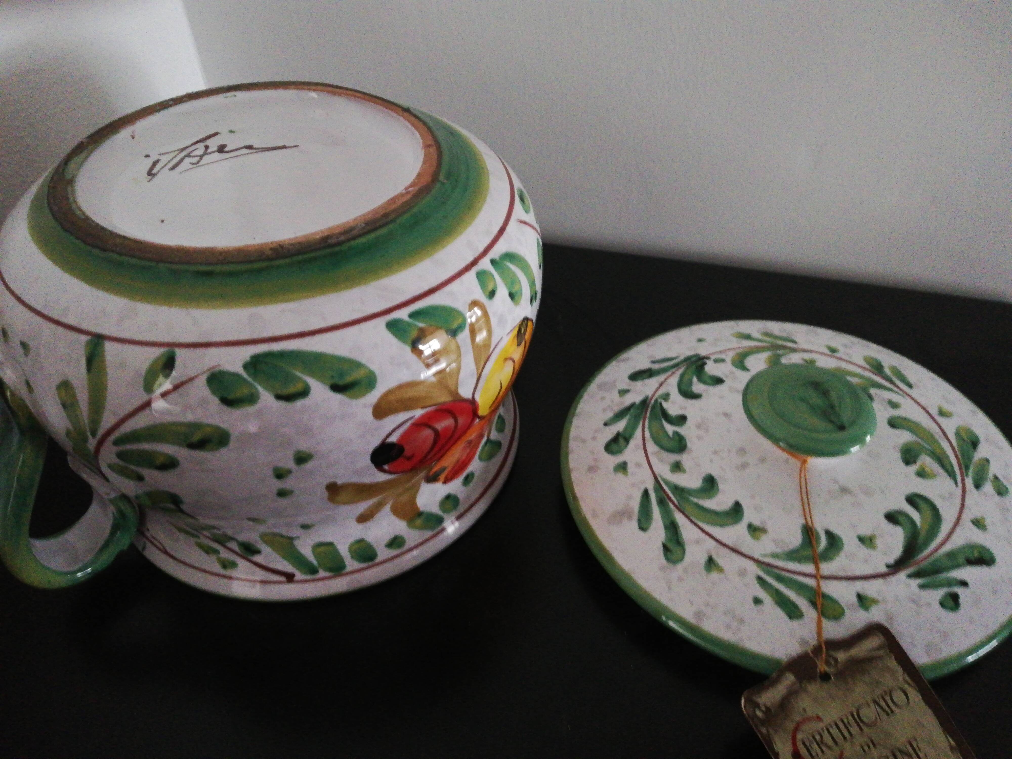 Table bin Certified handmade Italy Tuscany