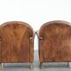 Set of 2 vintage sheepskin armchairs with a characterful appearance