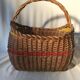 Old Deco Basket in Braided Wicker - Anse Vintage