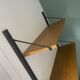 Wall shelf wood and metal