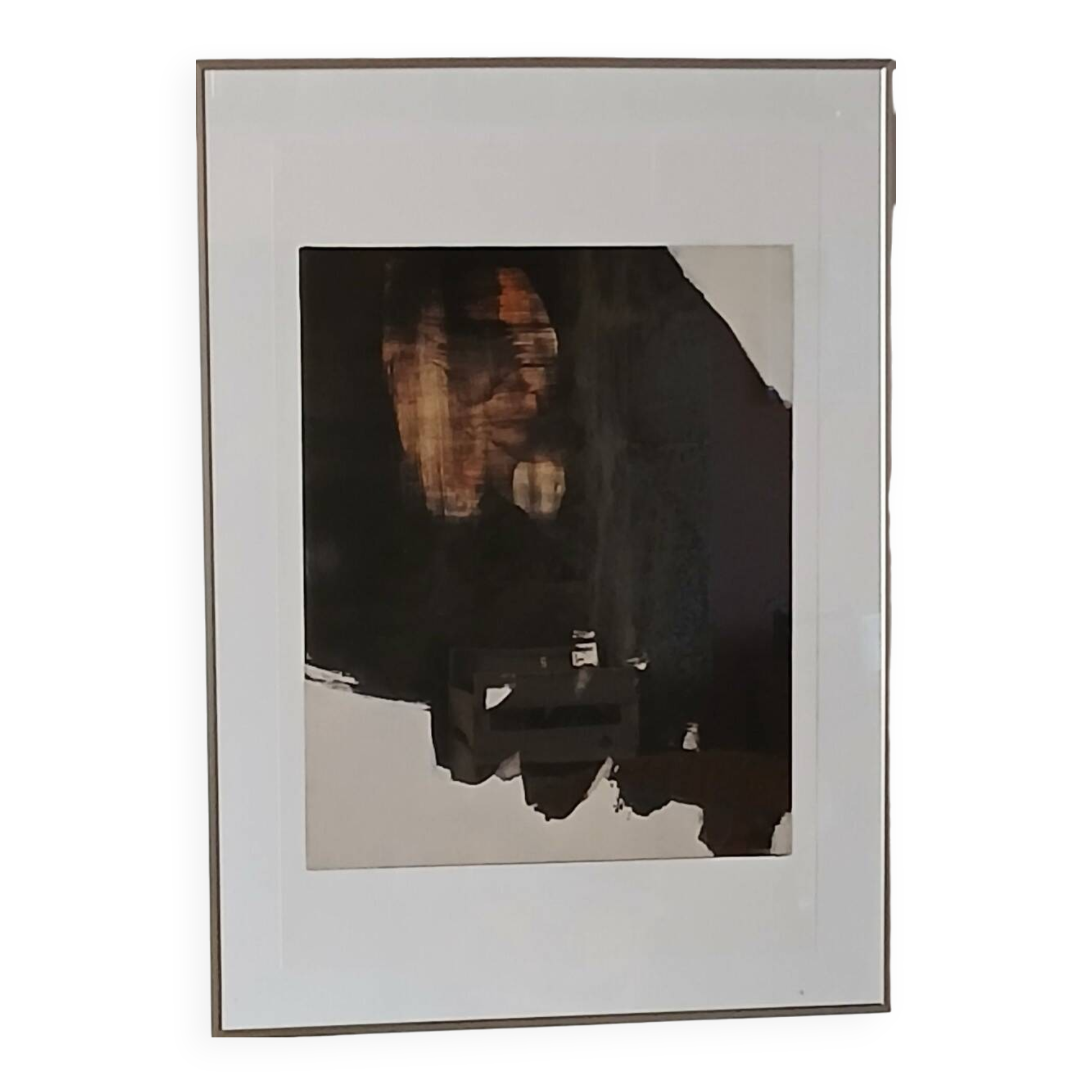 Impression offset Pierre Soulages d'après Peinture 1er juin 1964