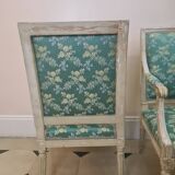 Pair of armchairs stamped LN Mariette (1730-1789) period, Louis XVI