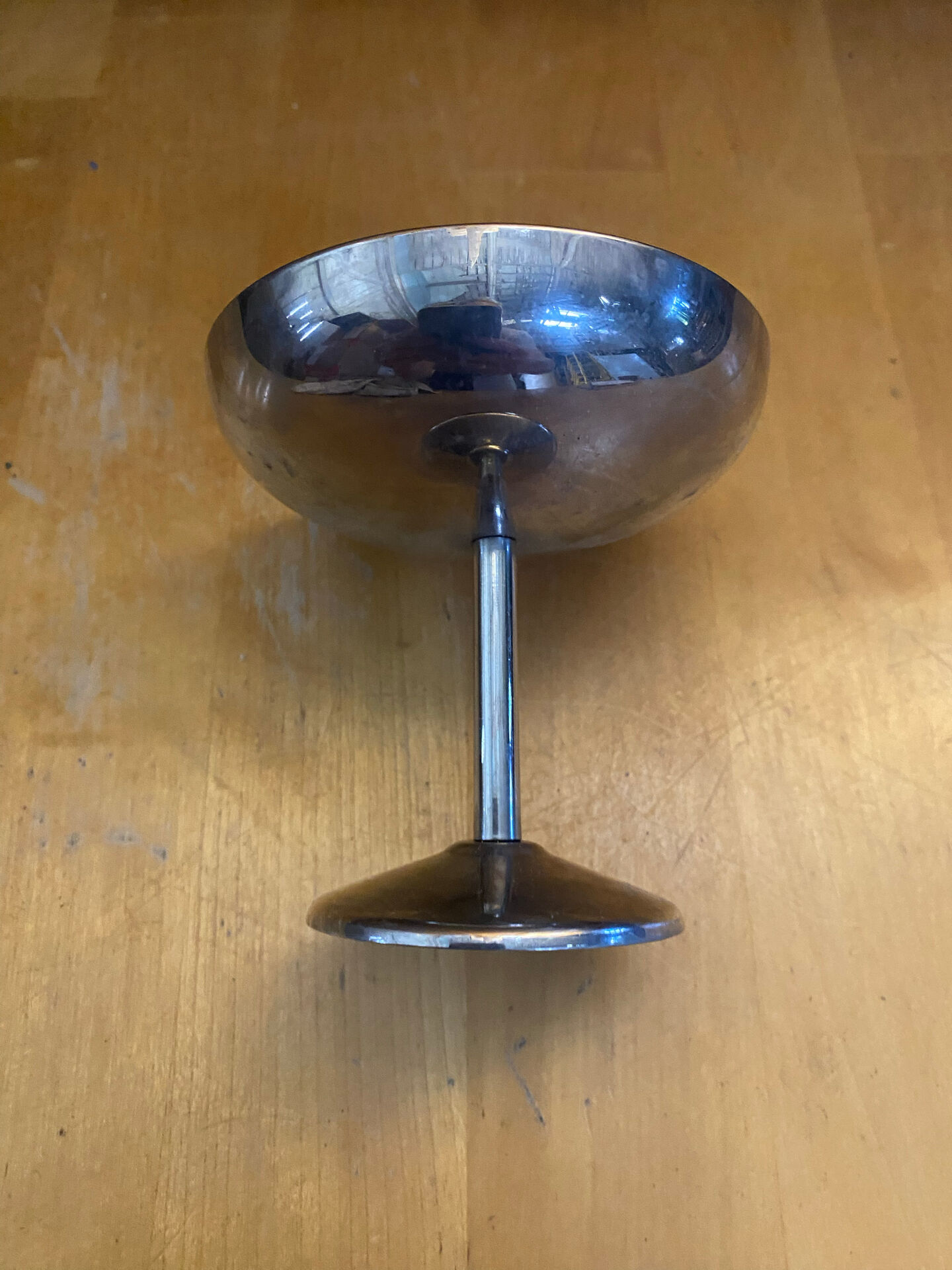 Set of 5 ice cream bowls guy degrenne stainless steel made in france vintage #e2