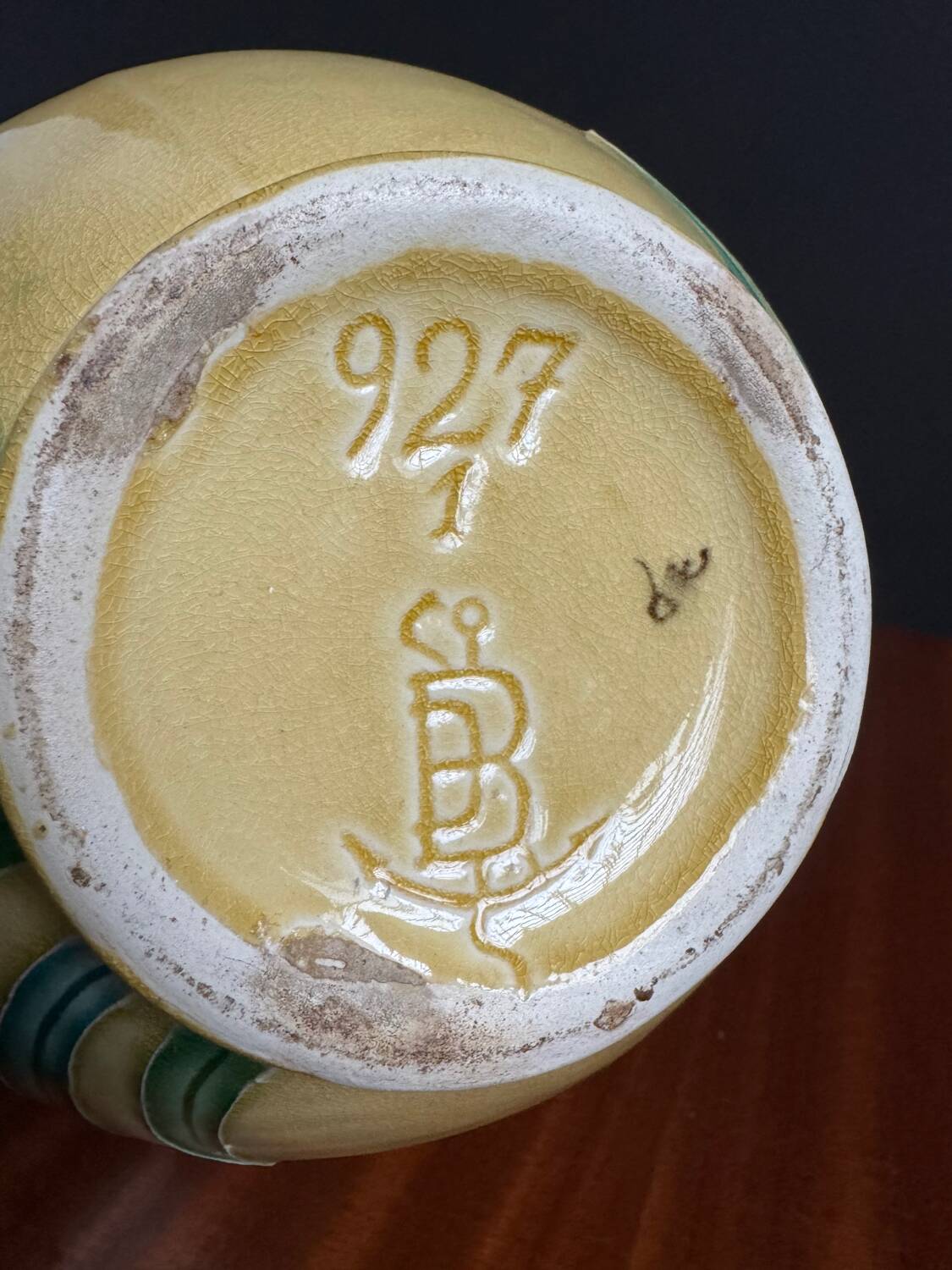 Art Nouveau ceramic vase by Gustave de Bruyn