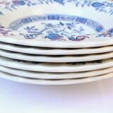 6 Blue Onion Myott meakin plates
