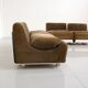 Ensemble de 4 chauffeuses "Orbis" en velours par Luigi Colani pour Colani
