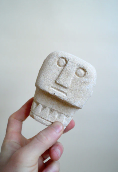 Stone head from Indonesia