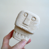 Stone head from Indonesia