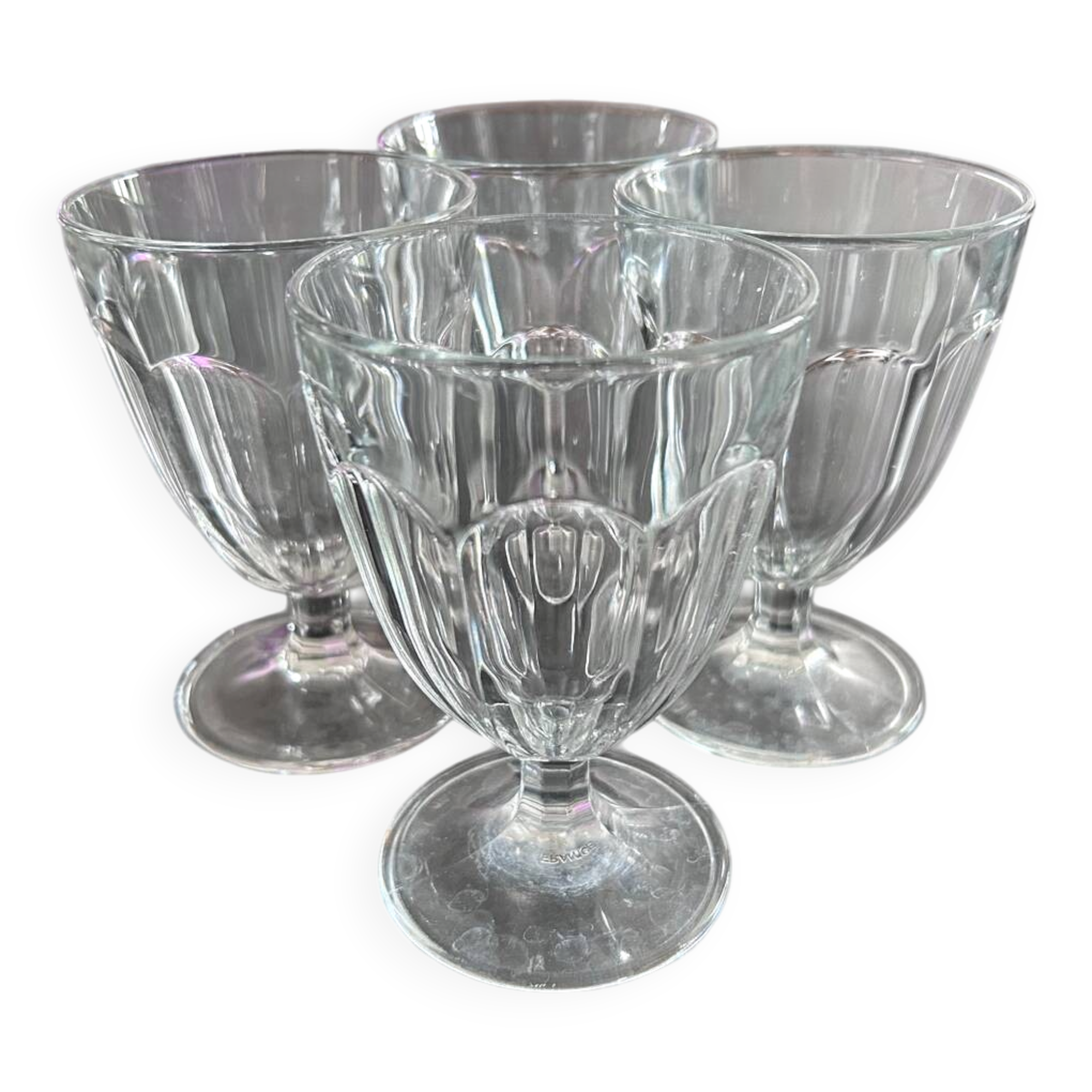 Set of 4 water and wine glasses Habitat