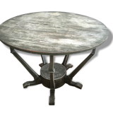 Table ronde vert bouteille