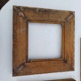 3 19th century gilded frames Wood and Stuk