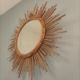 Rattan mirror year 1960