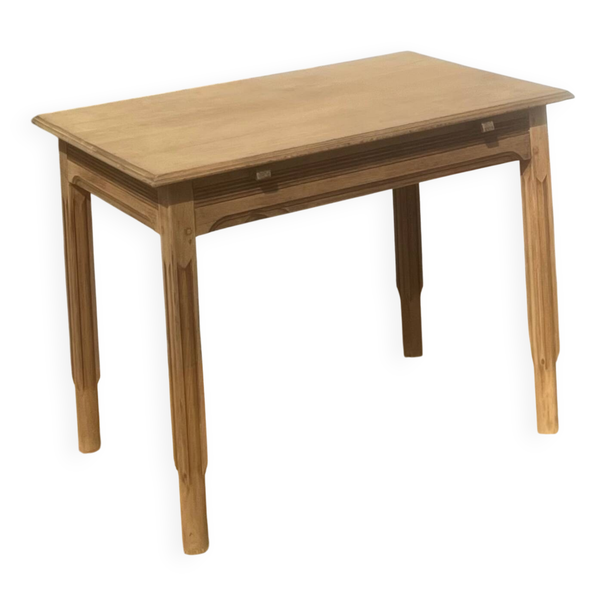 Antique table in solid raw oak for 4 people