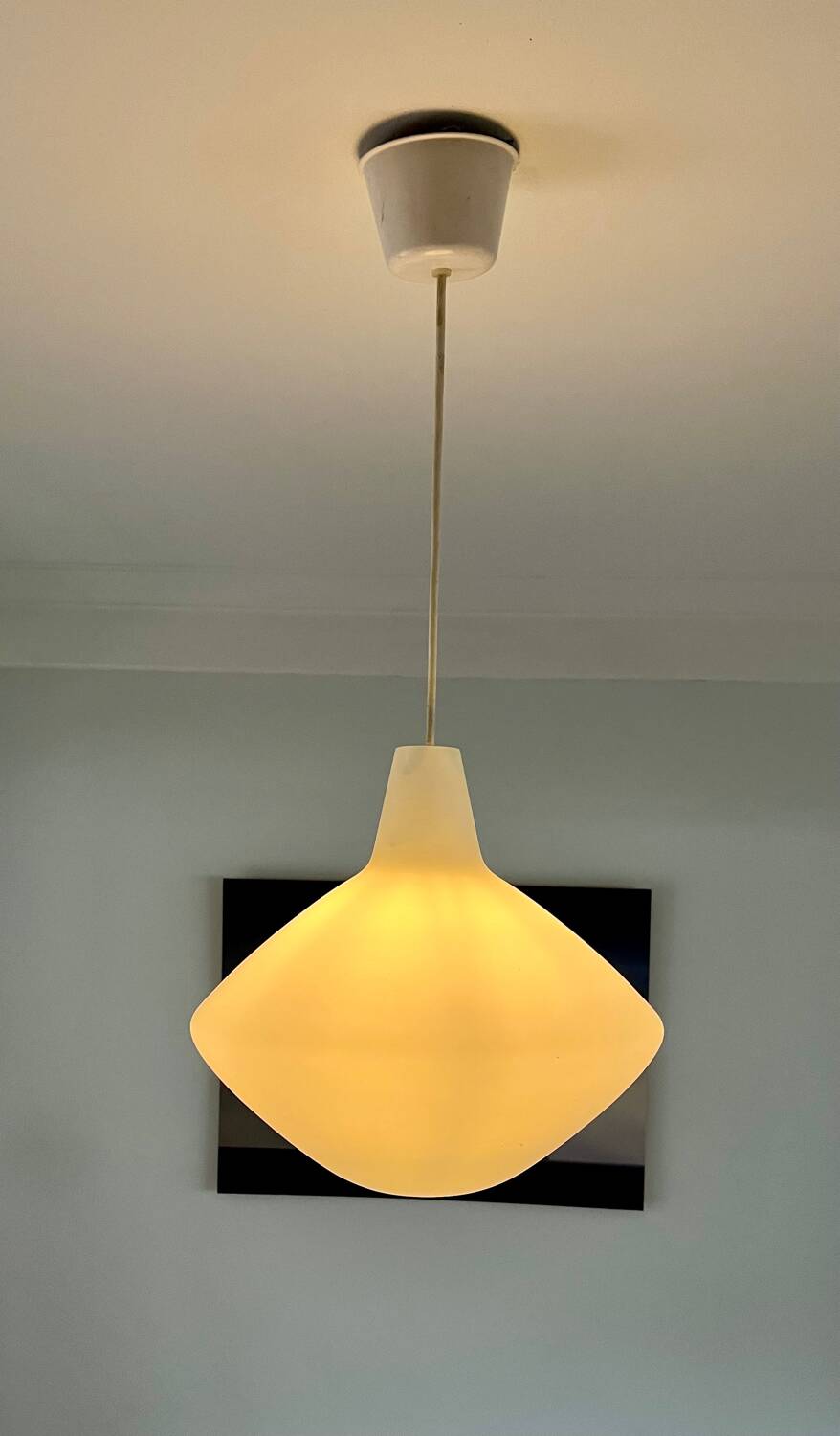 Opaline glass pendant called “Onion” Lisa Johansson-Pape for ASEA