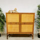 Midcentury design rattan cabinet ‘Bohemian chique’