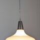 Space Age white opaline water drop pendant light from the 60s/70s